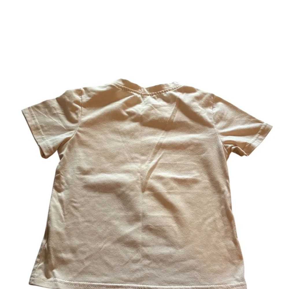 Wee Little Hooligan Kids Cream T-Shirt 110 (4-5) - Picture 4 of 4